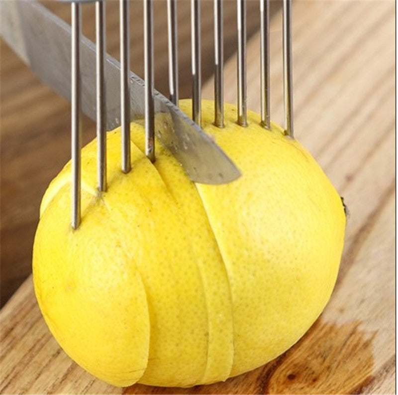 Stainless steel onion needle  (loose meat needle fork fruit and vegetable hand slicer)