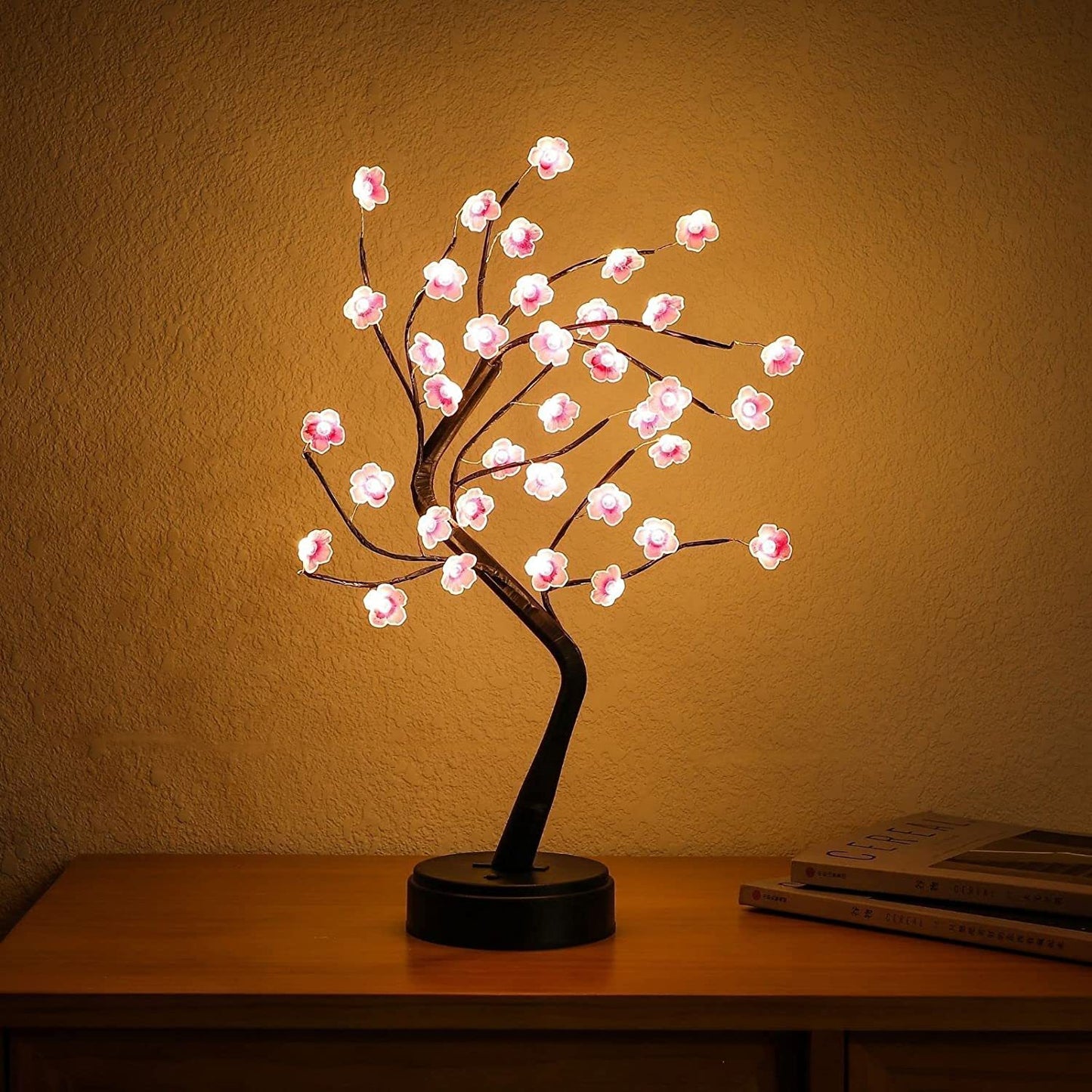 decoration creative atmosphere lantern Christmas night light birthday gift plum blossom LED tree light