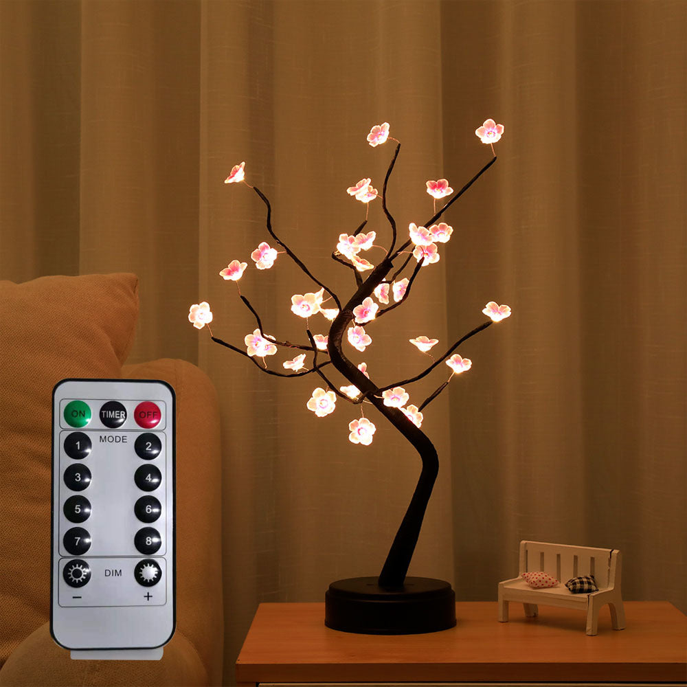 decoration creative atmosphere lantern Christmas night light birthday gift plum blossom LED tree light